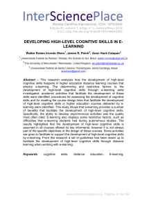 developing high-level cognitive skills in e