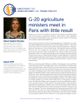 G-20 agriculture ministers meet in Paris with little result