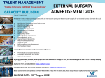 External Bursary Advertisment2013