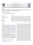 Biological conservation in dynamic agricultural landscapes