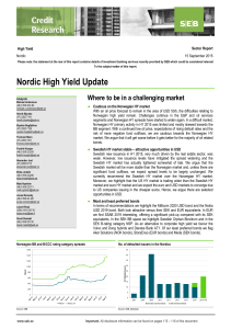 Nordic High Yield Update