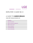 employers` e-guide no. 8 a guide to career breaks