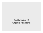 An Overview of Organic Reactions