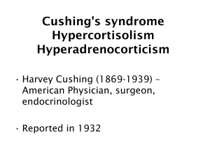 Pseudo–Cushing syndrome