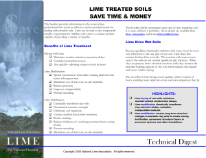 Technical Digest - The National Lime Association