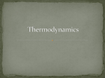 Thermodynamics–Honors