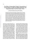 The Effect of Intracellular Oxygen Concentration on Lactate Release