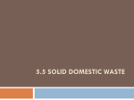 5.5 Solid domestic Waste