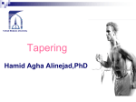 tapering - دکتر حمید آقا علی نژاد