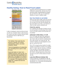 Healthy Eating: How to Read Food Labels