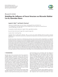2. Modeling the Influence of Forest Structure on Microsite Habitat