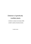 Detection of genetically modified plants
