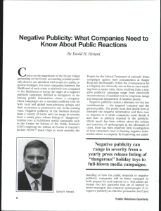Negative Publicity: What Companies Need to Know About Public