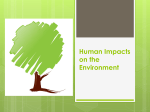 File human impacts on the environment pwpt