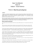 Open Text Material Class VI Subject – Social Science Theme 2