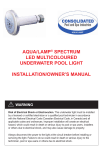 aqua/lamp® spectrum led multicoloured underwater pool light