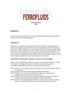 Ferro-fluids - ECE Georgia Tech