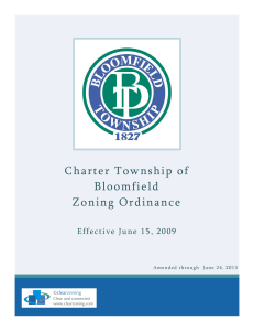 Bloomfield Township Zoning Ordinance