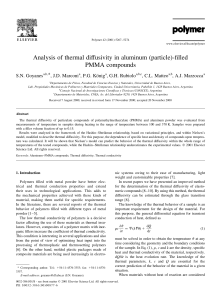 Analysis of thermal diffusivity in aluminum (particle)