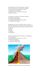 Which statement is NOT accurate about volcanoes? A. All volcanoes
