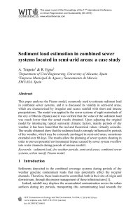 Sediment load estimation in combined sewer systems