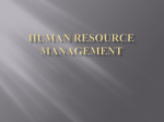 Human Resource Management