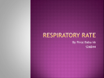 What is respiration rate