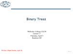 binary search tree - Wellesley College
