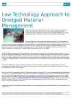 Low Technology Approach to Dredged Material Management