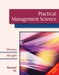 Practical Management Science, Revised - ingenieria