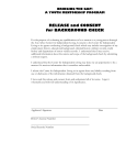 RELEASE and CONSENT for BACKGROUND CHECK