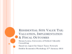 Residential Site Value Tax: Valuation