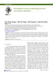 Microfluidic Tumor-mimicking In Vitro Cell Culture Methods