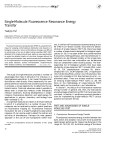 Single-Molecule Fluorescence Resonance Energy Transfer