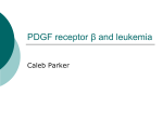 PDGF receptor β and leukemia