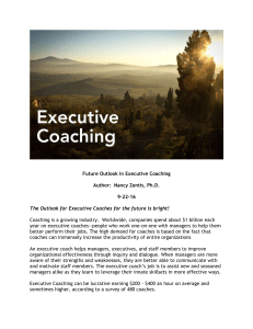 Future Outlook in Executive Coaching