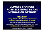 climate changes, possible impacts and mitigation options