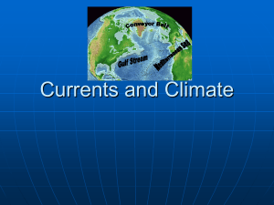 Currents and Climate