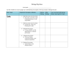 Biology Standards Checklist