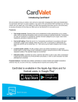 CardValet is available in the Apple App Store and for