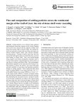 Flux and composition of settling particles across