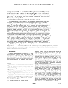 Isotope constraints on particulate nitrogen source and dynamics in