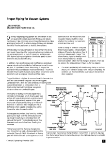 Proper Piping for Vacuum Systems