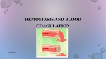 Hemostasis and Blood Coagulation