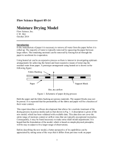 Moisture Drying Model