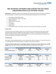 Oral nutritional supplementation (ONS) in renal