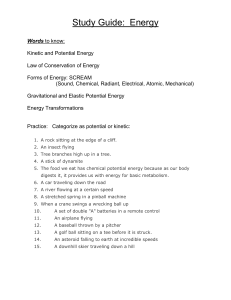 Study Guide: Energy