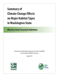 Climate Change Effects on Marine and Coastal Habitats in