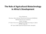 The Role of Agricultural Biotechnology in Africa`s Development
