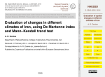 Evaluation of spatial changes in different climates of Iran